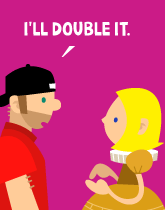 HER! (Girl vs Pig) #215 - her payment! - panel 3