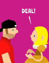 HER! (Girl vs Pig) #215 - her payment! - panel 4