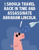 HER! (Girl vs Pig) #219 — her shower! — panel 4