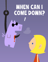 HER! (Girl vs Pig) #220 — her freezer! — panel 1