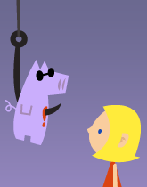 HER! (Girl vs Pig) #220 — her freezer! — panel 2