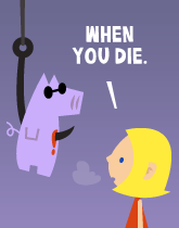 HER! (Girl vs Pig) #220 — her freezer! — panel 3