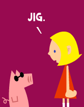 HER! (Girl vs Pig) #223 — her rhymes! — panel 3