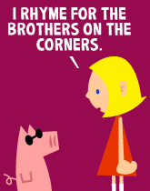 HER! (Girl vs Pig) #223 — her rhymes! — panel 4