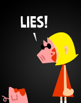 HER! (Girl vs Pig) #224 — her crude mask! — panel 4