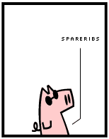 HER! (Girl vs Pig) #22 — her cuts! — panel 1