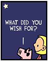 HER! (Girl vs Pig) #24 — her star! — panel 3