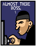 HER! (Girl vs Pig) #25 — her robbery! — panel 2