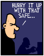 HER! (Girl vs Pig) #25 — her robbery! — panel 3