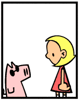 HER! (Girl vs Pig) #27 — her heat! — panel 1