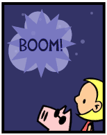 HER! (Girl vs Pig) #28 — her independence! — panel 2