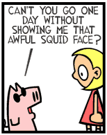 HER! (Girl vs Pig) #2 — her mask! — panel 4