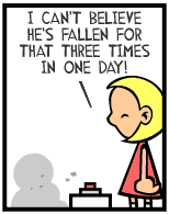 HER! (Girl vs Pig) #32 — her button! — panel 4