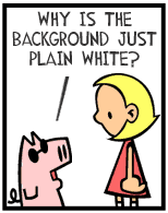 HER! (Girl vs Pig) #3 — her curtain! — panel 1
