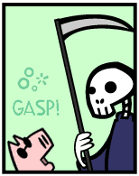 HER! (Girl vs Pig) #42 — her horseman! — panel 3