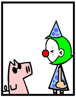 HER! (Girl vs Pig) #43 — her circus! — panel 2