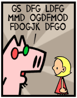 HER! (Girl vs Pig) #44 — her taco! — panel 1