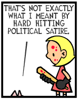 HER! (Girl vs Pig) #47 — her satire! — panel 2