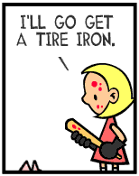 HER! (Girl vs Pig) #47 — her satire! — panel 4