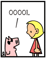 HER! (Girl vs Pig) #50 — her winning streak! — panel 1