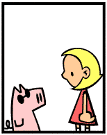HER! (Girl vs Pig) #50 — her winning streak! — panel 2