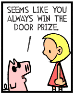 HER! (Girl vs Pig) #50 — her winning streak! — panel 4