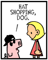 HER! (Girl vs Pig) #53 - her new hat! - panel 2