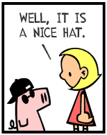 HER! (Girl vs Pig) #53 - her new hat! - panel 4