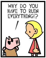 HER! (Girl vs Pig) #55 — her macbeth! — panel 3