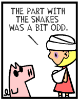 HER! (Girl vs Pig) #56 — her church! — panel 4
