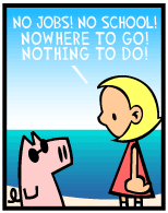 HER! (Girl vs Pig) #58 — her island! — panel 2