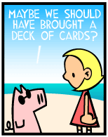 HER! (Girl vs Pig) #58 — her island! — panel 4