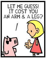 HER! (Girl vs Pig) #59 — her tiger! — panel 3