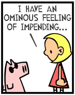 HER! (Girl vs Pig) #5 — her doom! — panel 1