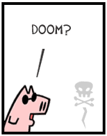 HER! (Girl vs Pig) #5 — her doom! — panel 4