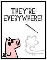 HER! (Girl vs Pig) #60 — her monkey! — panel 3