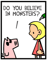 HER! (Girl vs Pig) #61 — her monster! — panel 1
