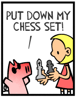 HER! (Girl vs Pig) #62 — her loyal subjects! — panel 4