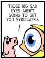 HER! (Girl vs Pig) #63 — her eyes! — panel 4