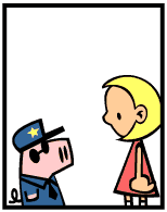 HER! (Girl vs Pig) #65 — her cop! — panel 2