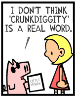 HER! (Girl vs Pig) #72 — her book report! — panel 3