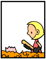 HER! (Girl vs Pig) #76 — her candy! — panel 3