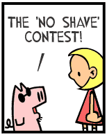 HER! (Girl vs Pig) #77 — her leg! — panel 2