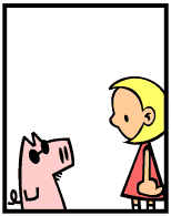 HER! (Girl vs Pig) #77 — her leg! — panel 3