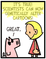 HER! (Girl vs Pig) #7 — her genetics! — panel 1