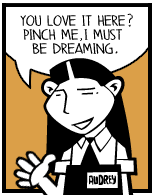HER! (Girl vs Pig) #81 — her audrey! — panel 3