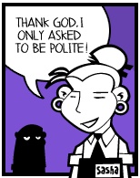 HER! (Girl vs Pig) #82 — her store! — panel 4