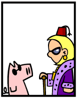 HER! (Girl vs Pig) #85 — her return! — panel 3