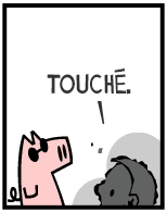 HER! (Girl vs Pig) #88 — her zap! — panel 4