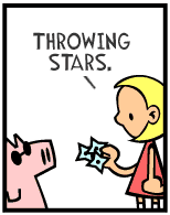 HER! (Girl vs Pig) #89 — her purchases! — panel 2